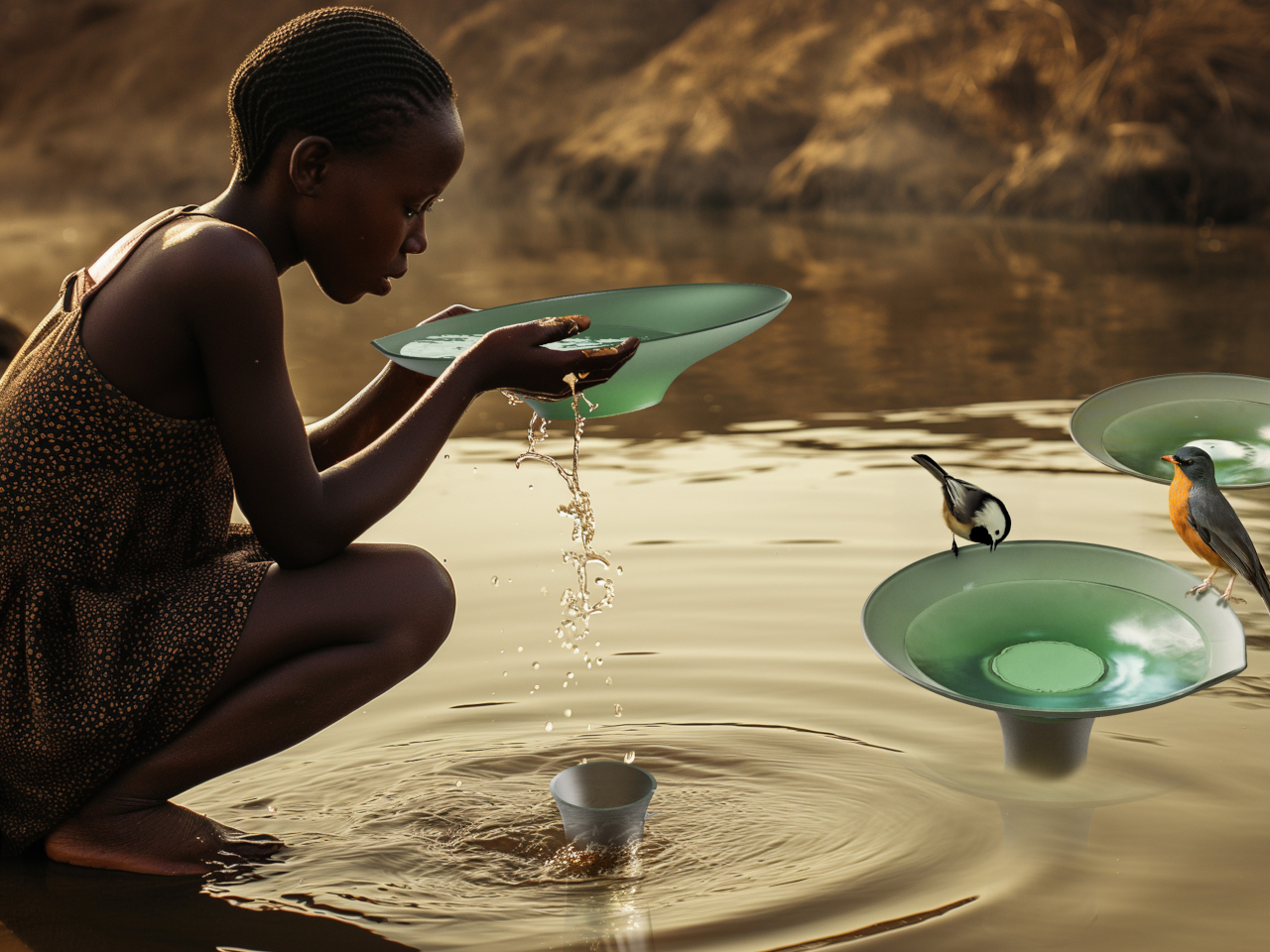 Decouvrez ce Purificateur dEau Flottant Inspire par le Lotus - plare.