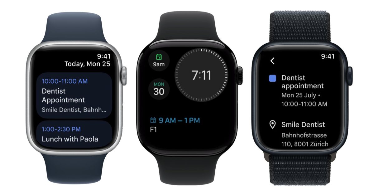 Google Calendar lance une application simple pour Apple Watch : gestion du temps à portée de main