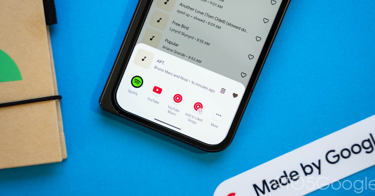 Google Pixel : un raccourci rapide pour Now Playing dans les paramètres rapides