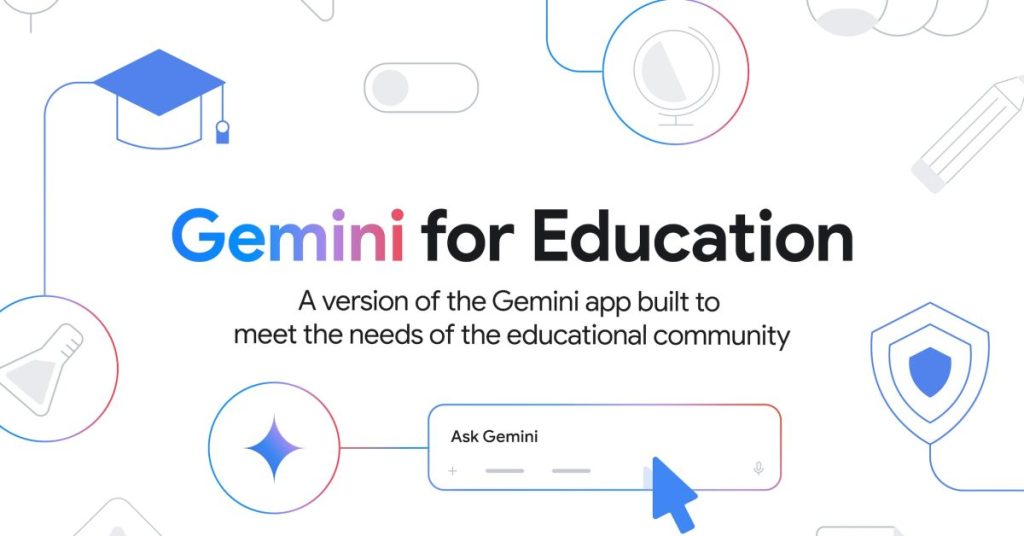 Google déploie l'application Gemini pour l'éducation, permettant aux utilisateurs de créer et partager des Gems personnalisés