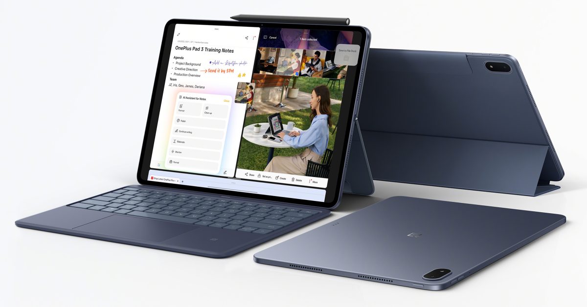 Le OnePlus Pad 3 est doté d'un écran de 13,2 pouces et du processeur Snapdragon 8 Elite, proposé à 594,15 €.