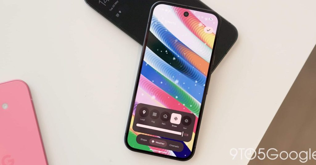 Nouveaux effets animés pour votre fond d'écran dans Android 16 QPR1 Beta 2