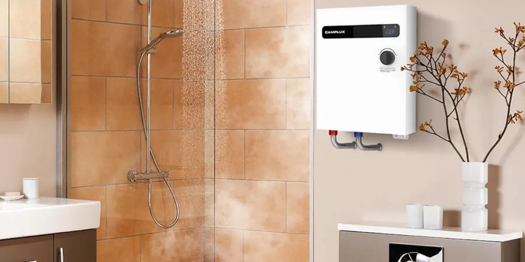 Chauffe-eau électrique sans réservoir Camplux 18kW