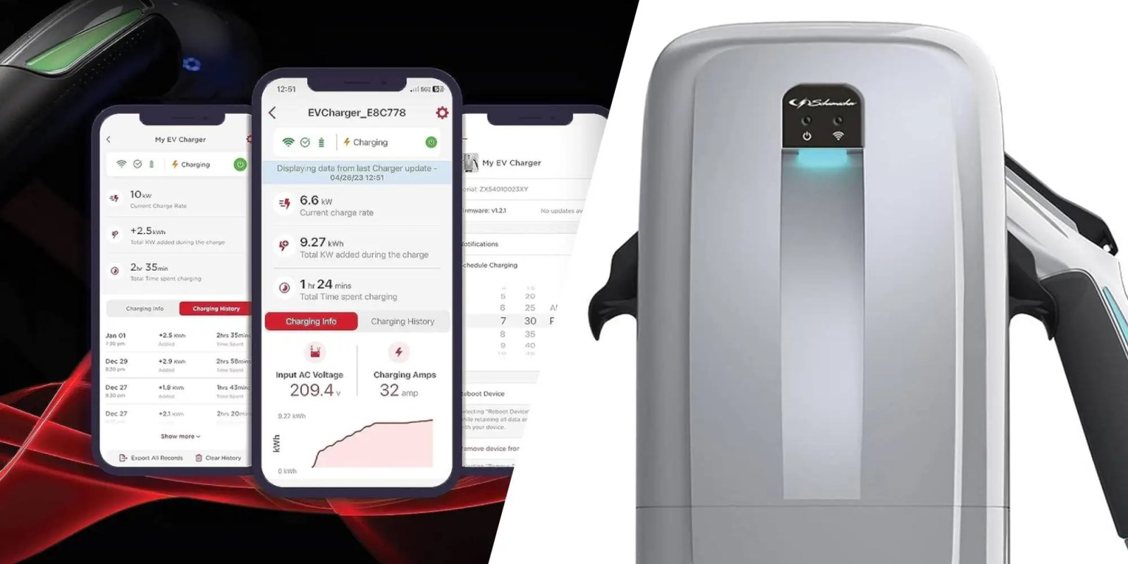 Chargeur de véhicule électrique de niveau 2 de Schumacher
