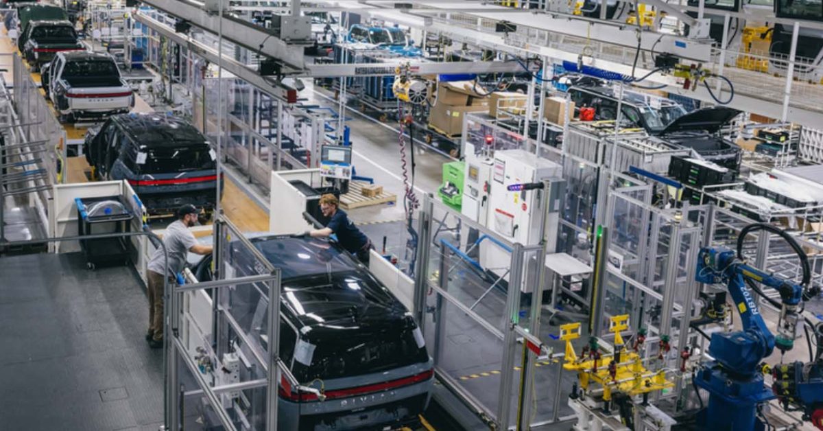 Rivian Q1 2025 factory - plare.
