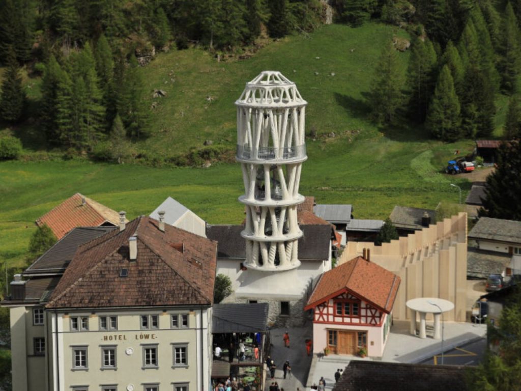 Découvrez la Plus Haute Tour Imprimée en 3D au Monde : Un Chef-d’Œuvre d’Art et d’Innovation en Suisse !