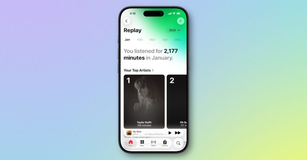 iOS 26 : Apple Music Replay devient entièrement natif dans l’application pour une expérience musicale améliorée