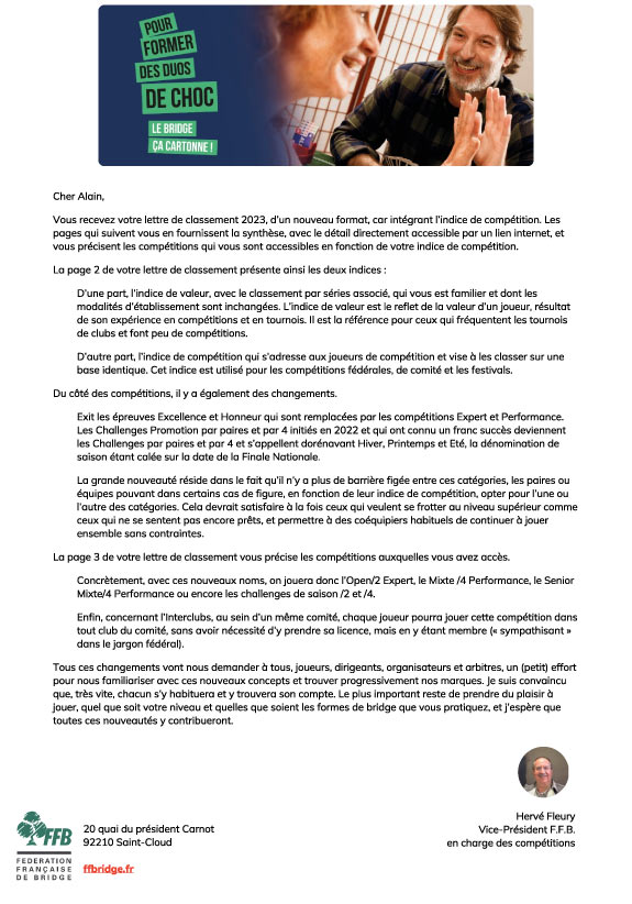 Accéder facilement à l'espace licencié de FFBridge - plare. découvrez l'espace dédié aux licenciés de la fédération française de bridge (ffbridge), votre point d'accès pour accéder à des ressources, des informations et des outils essentiels pour améliorer votre expérience de jeu et rester connecté à la communauté des bridgeurs.