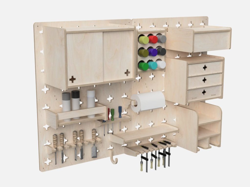 Transformez Votre Atelier avec Cette Astuce Brillante : Créez un Mur de Pegboard à Imprimer Vous-Même !
