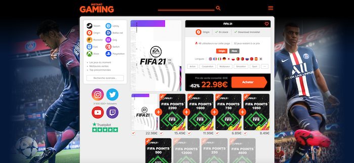 découvrez comment Instant Gaming peut enrichir votre collection de jeux vidéo - plare. découvrez instant gaming et enrichissez votre collection de jeux vidéo à prix réduits. profitez d'une vaste sélection de titres récents et classiques, disponibles à portée de clic pour vivre des expériences de jeu inoubliables.