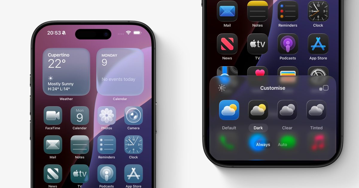 ios home screen tinting - plare.
