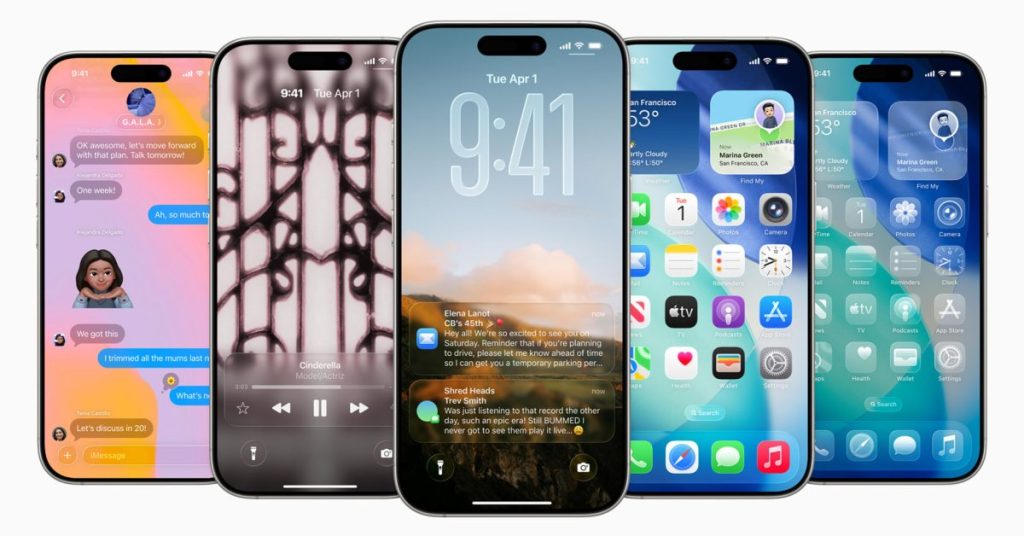 iOS 26 dévoile un verrou d’écran en verre liquide avec des animations spatiales captivantes