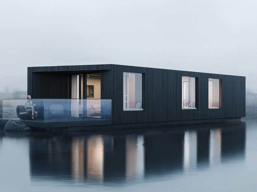 Découvrez ces Maisons Flottantes Luxueuses et Durables : Le Design Scandinave S’invite à Dorset !