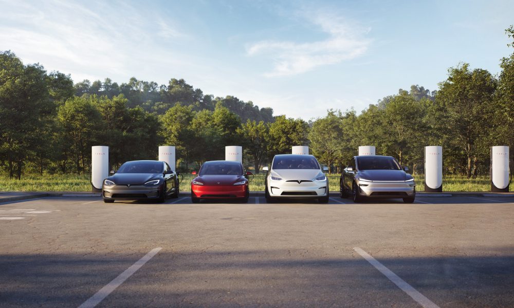 tesla lineup supercharging - plare.
