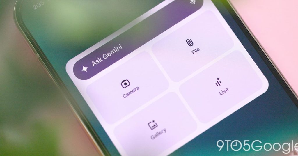 Gemini update : un nouvel icône et des raccourcis de widget sur Android pour une expérience améliorée