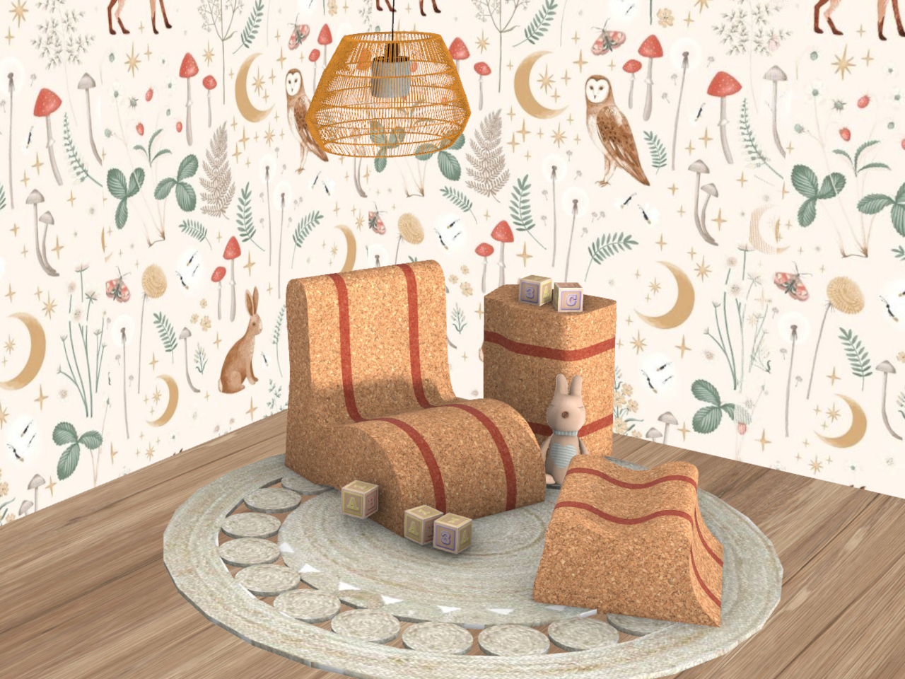 Kidou Modular Cork Seating