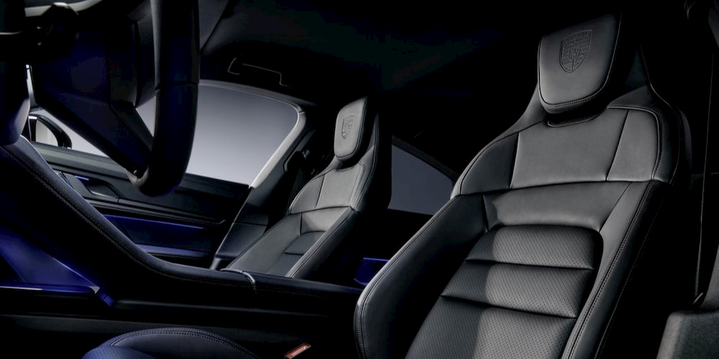 Intérieur de la Porsche Taycan Black Edition