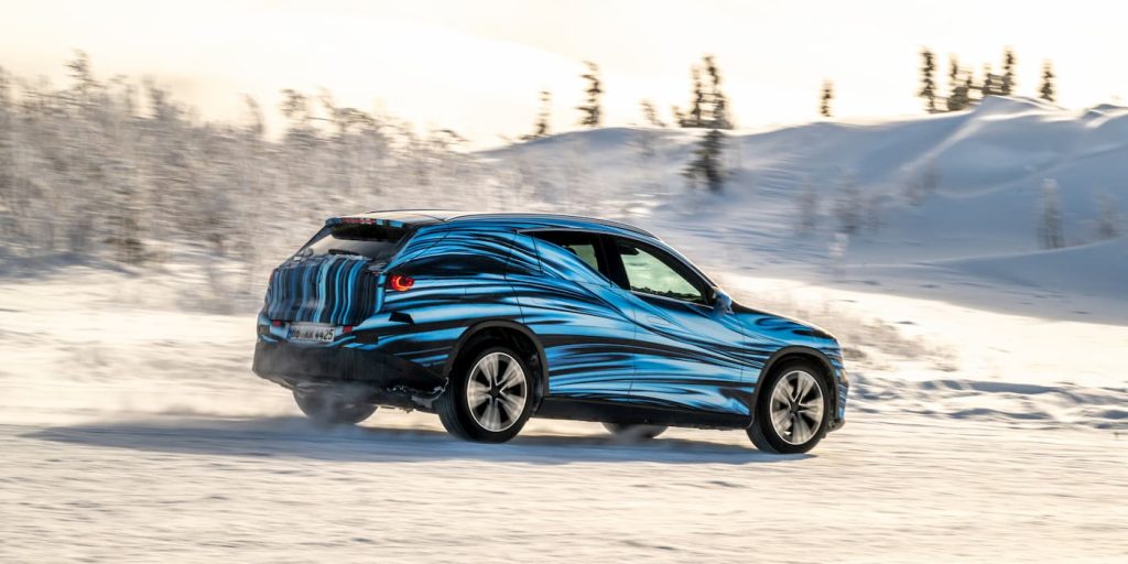 Mercedes présente en avant-première le nouveau GLC électrique, une révolution dans l’univers des SUV durables. - plare. Mercedes-GLC-EV-first-look