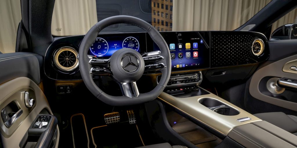 Mercedes présente en avant-première le nouveau GLC électrique, une révolution dans l’univers des SUV durables. - plare. Mercedes-CLA-EV-interior
