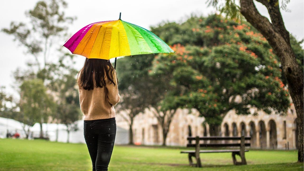 Prévision hebdomadaire avec pluies et températures par jours