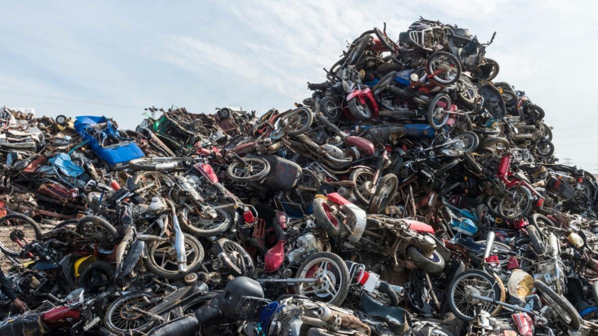 Déchets recyclables dans l'économie circulaire
