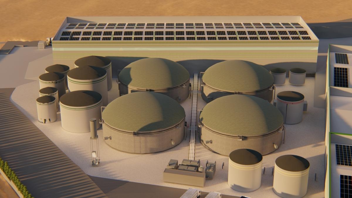 Planta de biometano y residuos orgánicos