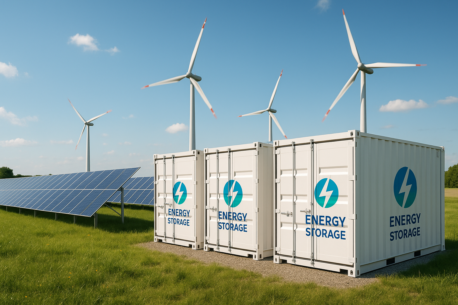 batteries dans des installations solaires