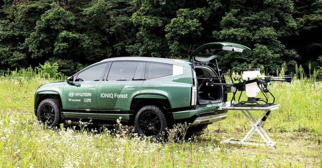 Hyundai innove avec l’IONIQ 9 EV et son drone intégré pour une mobilité durable