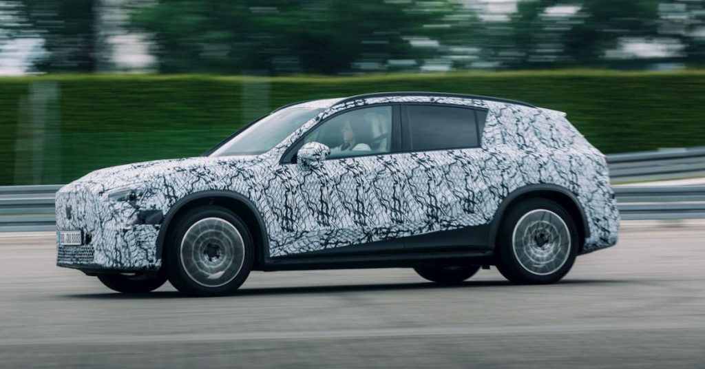 Mercedes présente en avant-première le nouveau GLC électrique, une révolution dans l’univers des SUV durables.