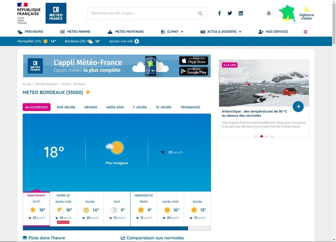 Les 10 meilleurs sites de prévisions météorologiques fiables et précis - plare. découvrez les meilleurs sites météo pour des prévisions précises et fiables. que vous planifiez vos vacances ou que vous souhaitiez simplement savoir quel temps il fera demain, notre sélection vous guide vers les meilleures ressources en ligne pour tout savoir sur la météo.