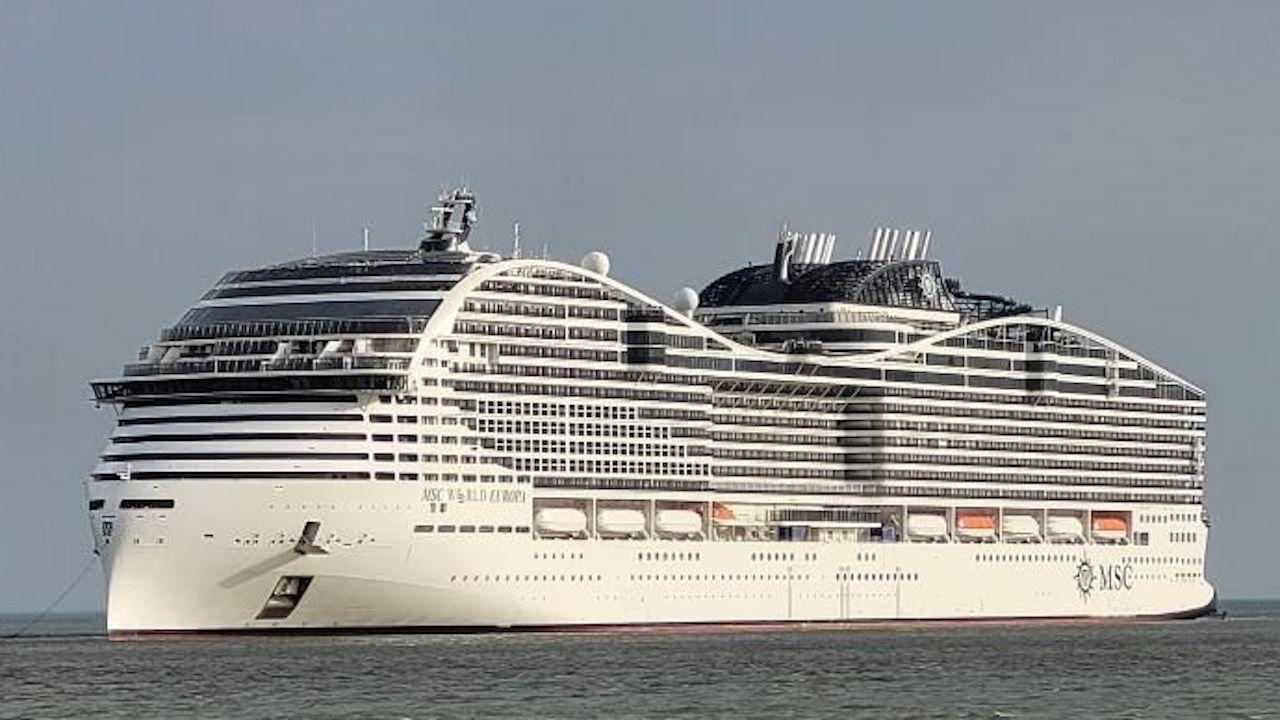 Profil du MSC World Europa en navigation
