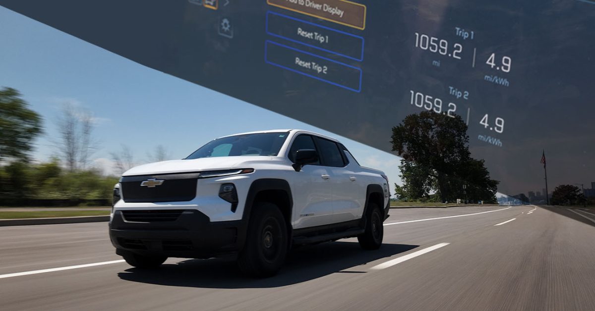 EV world record Chevy Silverado Work Truck - plare.