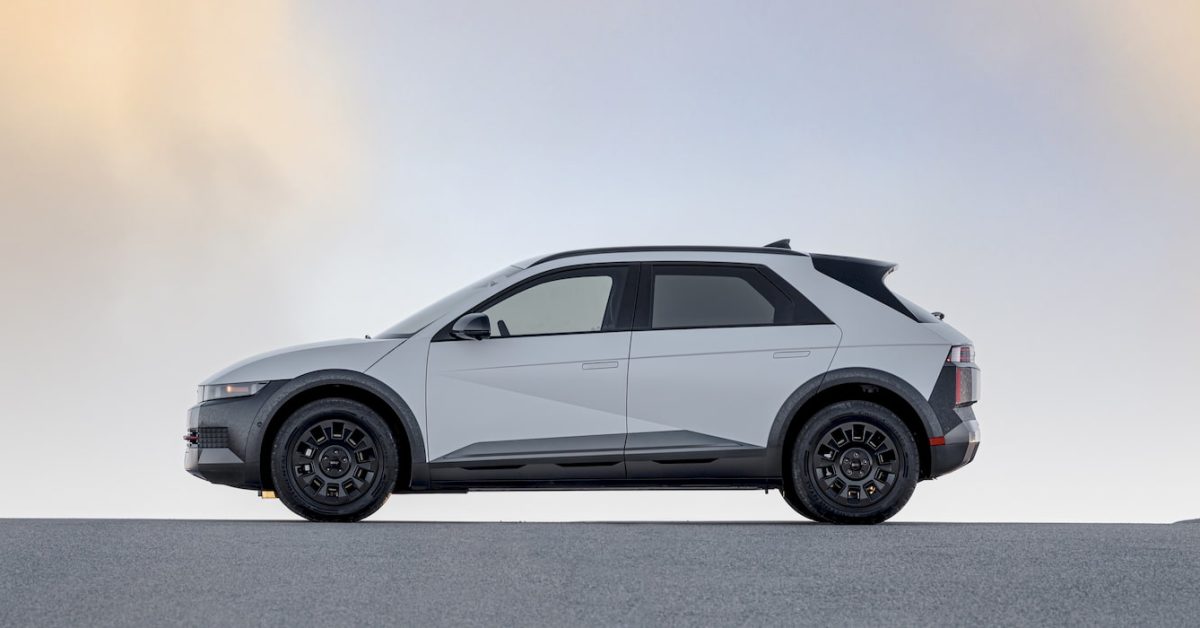 Hyundai US made IONIQ 5 XRT side - plare.