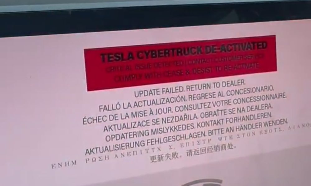 tesla cybertruck deactivation fake - plare.