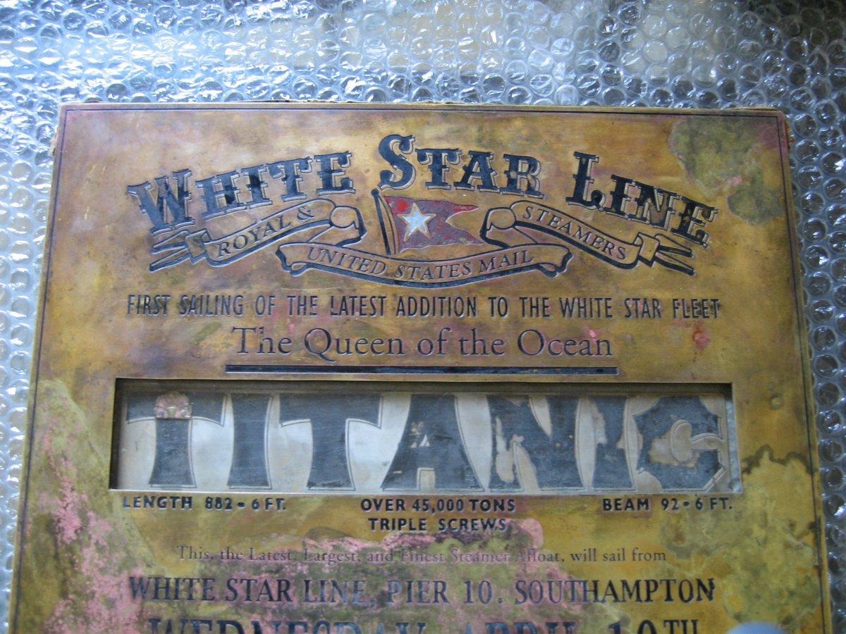 Subasta menú Titanic precios rarezas