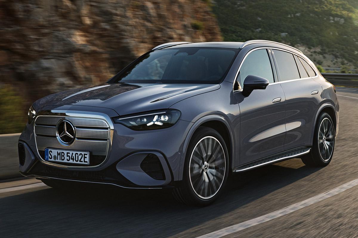 Mercedes GLC électrique vue arrière et design
