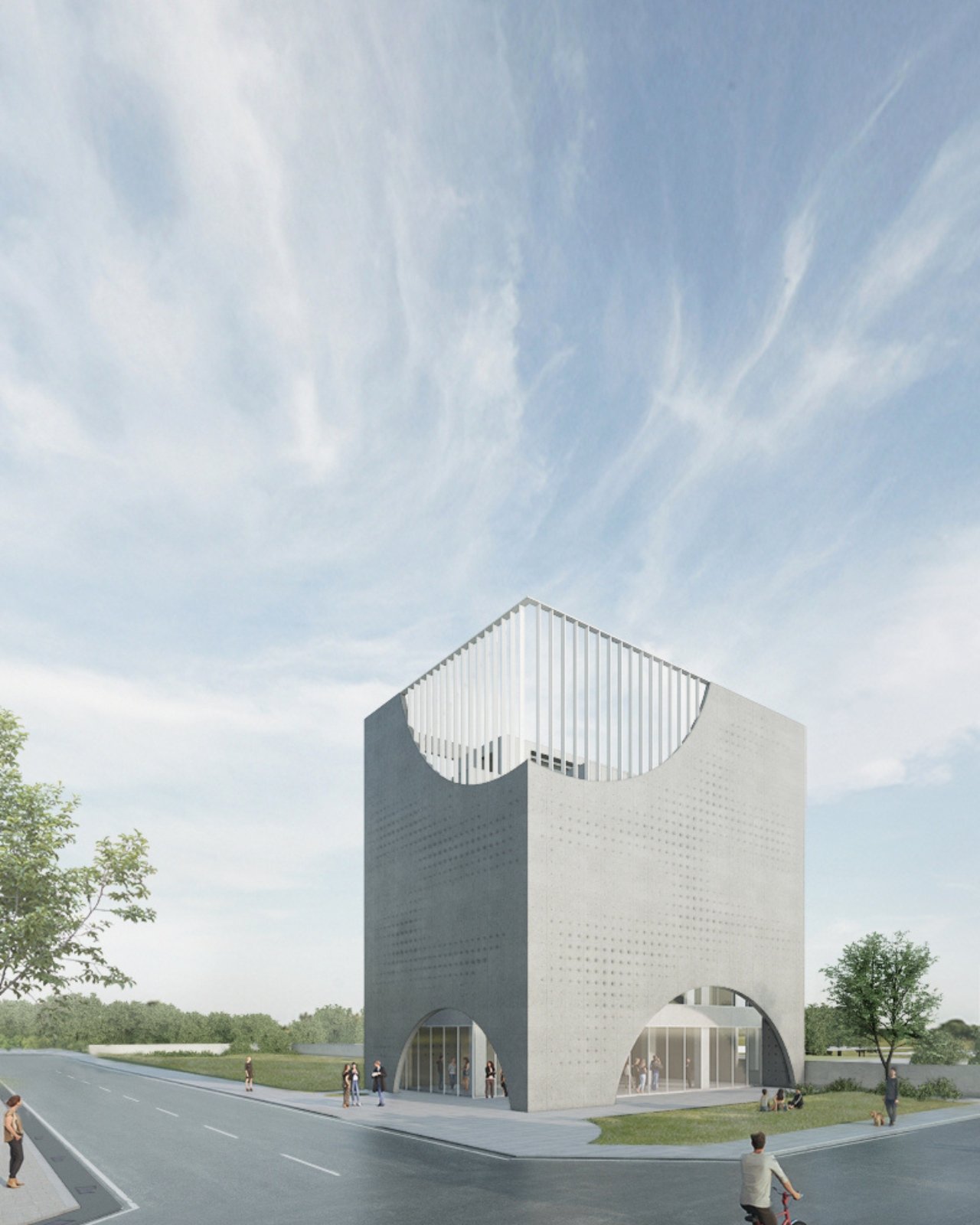 Façade du bâtiment Solar Locus
