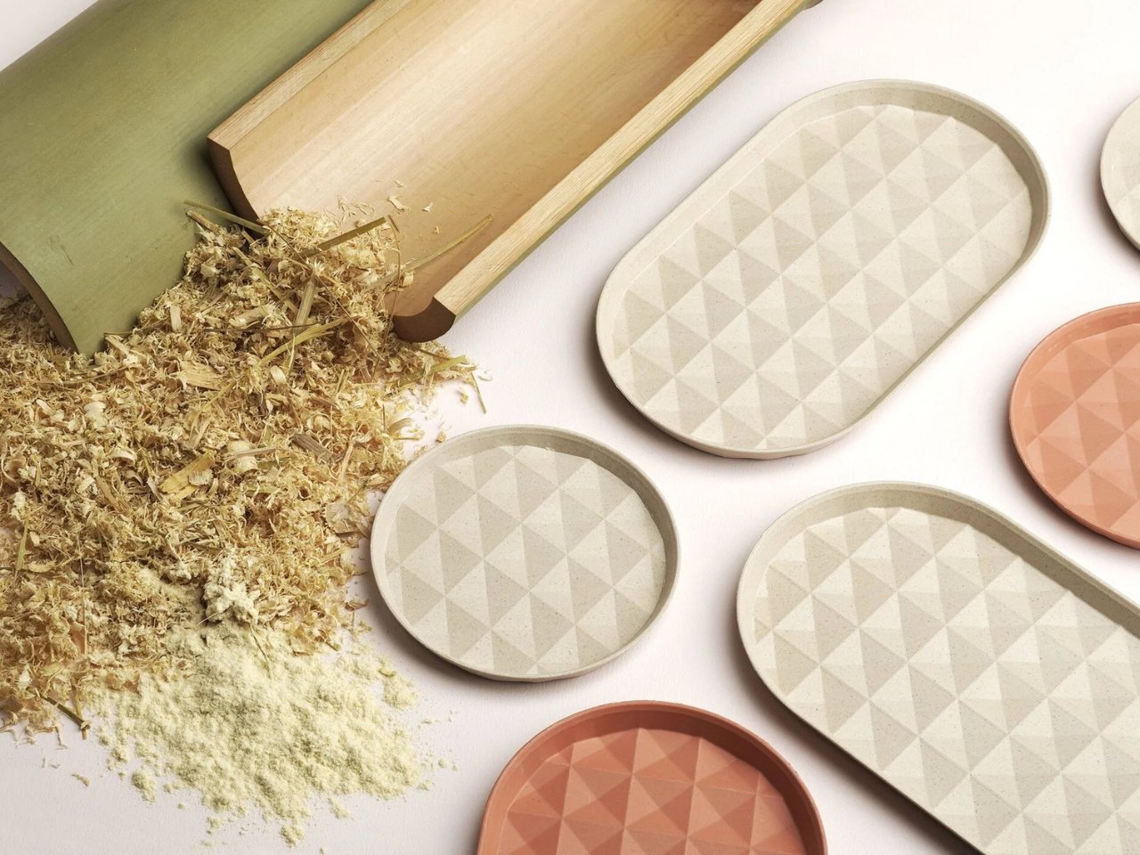 Assiettes en bambou