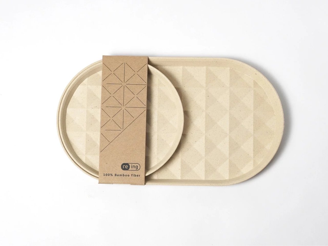 Assiettes en bambou