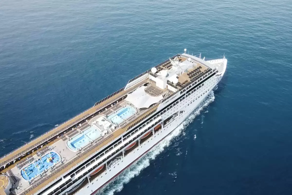 Carte des escales du MSC Lirica