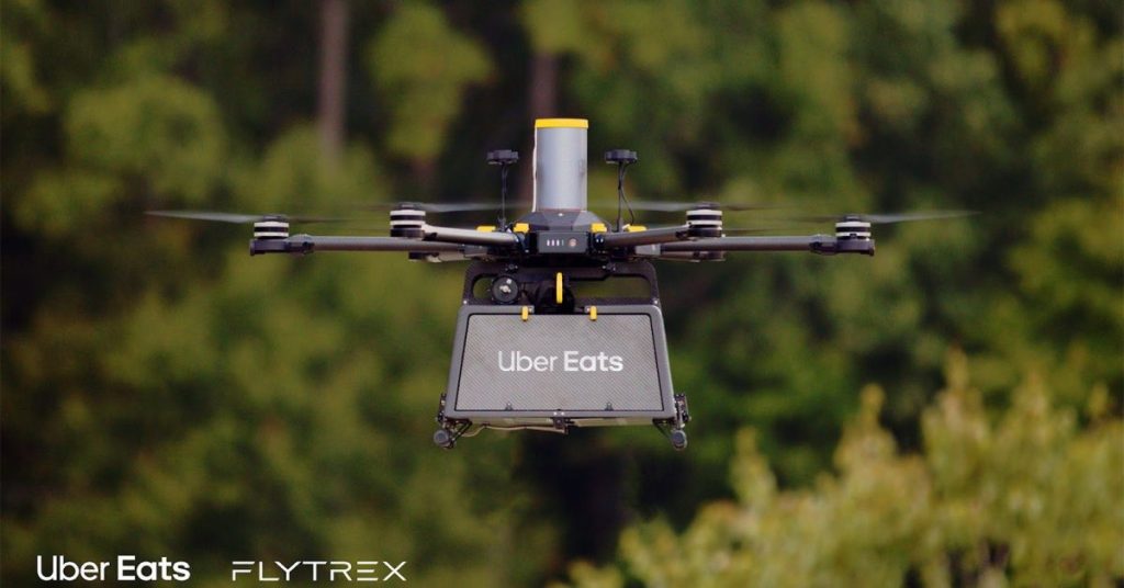 Drones de livraison : comment Uber transforme vos repas en un temps record Drones de livraison : comment Uber transforme vos repas en un temps record
