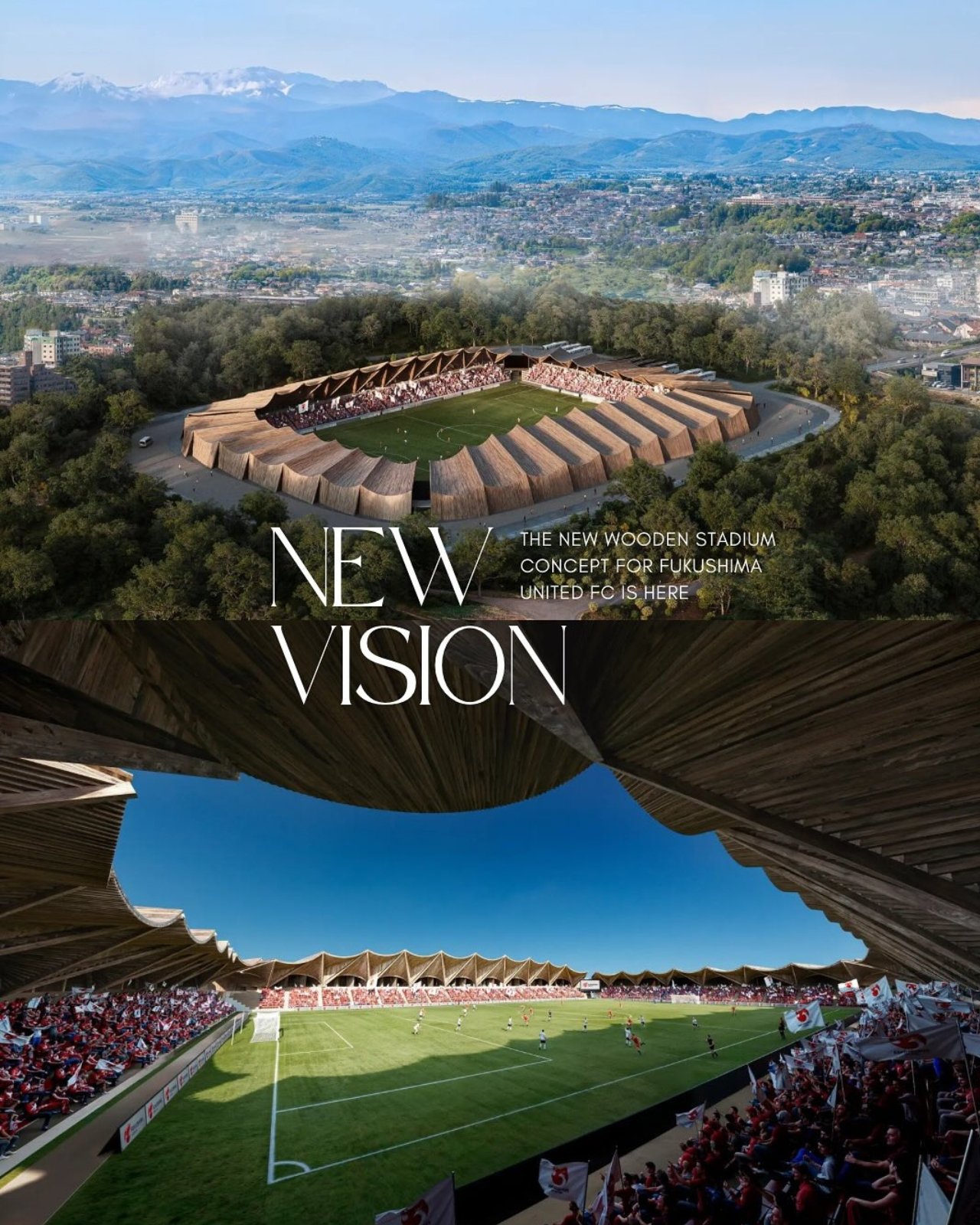 Fukushima FC Reinvente lAvenir Un Nouveau Stade en Bois - plare.