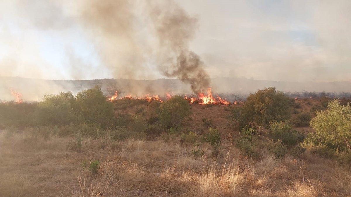 Évolution de l'incendie à El Castillo de las Guardas