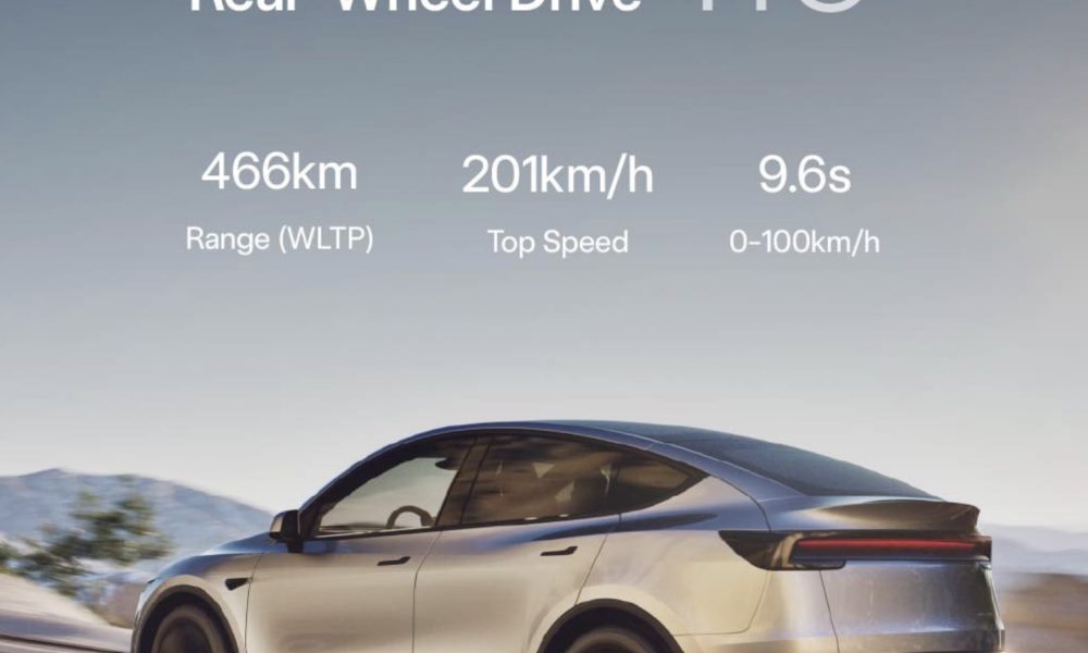 Tesla dévoile le Model Y RWD 110, une version personnalisée pour Singapour