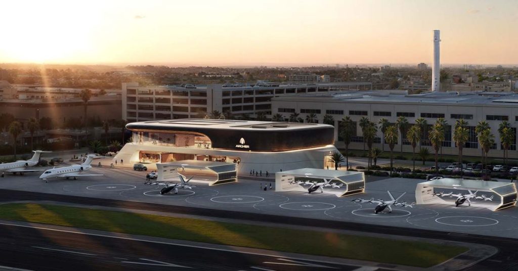 Archer Aviation acquiert l’aéroport de Hawthorne à Los Angeles pour 126 millions de dollars (environ 114 millions d’euros) (investors.archer.com).
Informations boursières pour Archer Aviation Inc (ACHR)
Archer Aviation Inc est un(e) equity sur le marché USA.
Le cours est de 7.4 USD, actuellement avec une évolution de -1.48 USD (-0.17 %) par rapport à la clôture précédente.
Dernier cours d’ouverture : 7.81 USD ; volume intraday : 71470147.
Plus haut intraday : 8.21 USD ; plus bas intraday 7.28 USD.
– Heure dernier cours : vendredi, novembre 7, 08:37:03 HNP.
Archer Aviation acquiert l'aéroport de Hawthorne à Los Angeles pour 126 millions de dollars (environ 114 millions d'euros) (investors.archer.com).
Informations boursières pour Archer Aviation Inc (ACHR)
Archer Aviation Inc est un(e) equity sur le marché USA.
Le cours est de 7.4 USD, actuellement avec une évolution de -1.48 USD (-0.17 %) par rapport à la clôture précédente.
Dernier cours d’ouverture : 7.81 USD ; volume intraday : 71470147.
Plus haut intraday : 8.21 USD ; plus bas intraday 7.28 USD.
- Heure dernier cours : vendredi, novembre 7, 08:37:03 HNP.