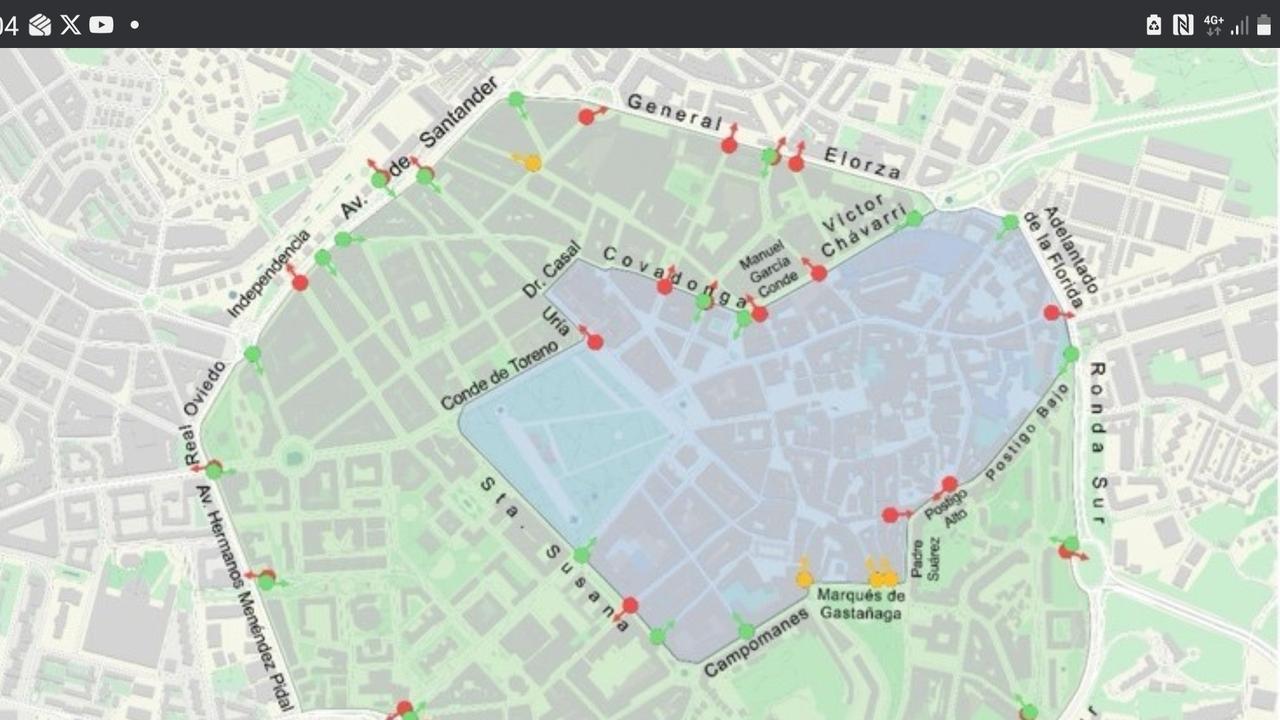 Plano de zonas de bajas emisiones