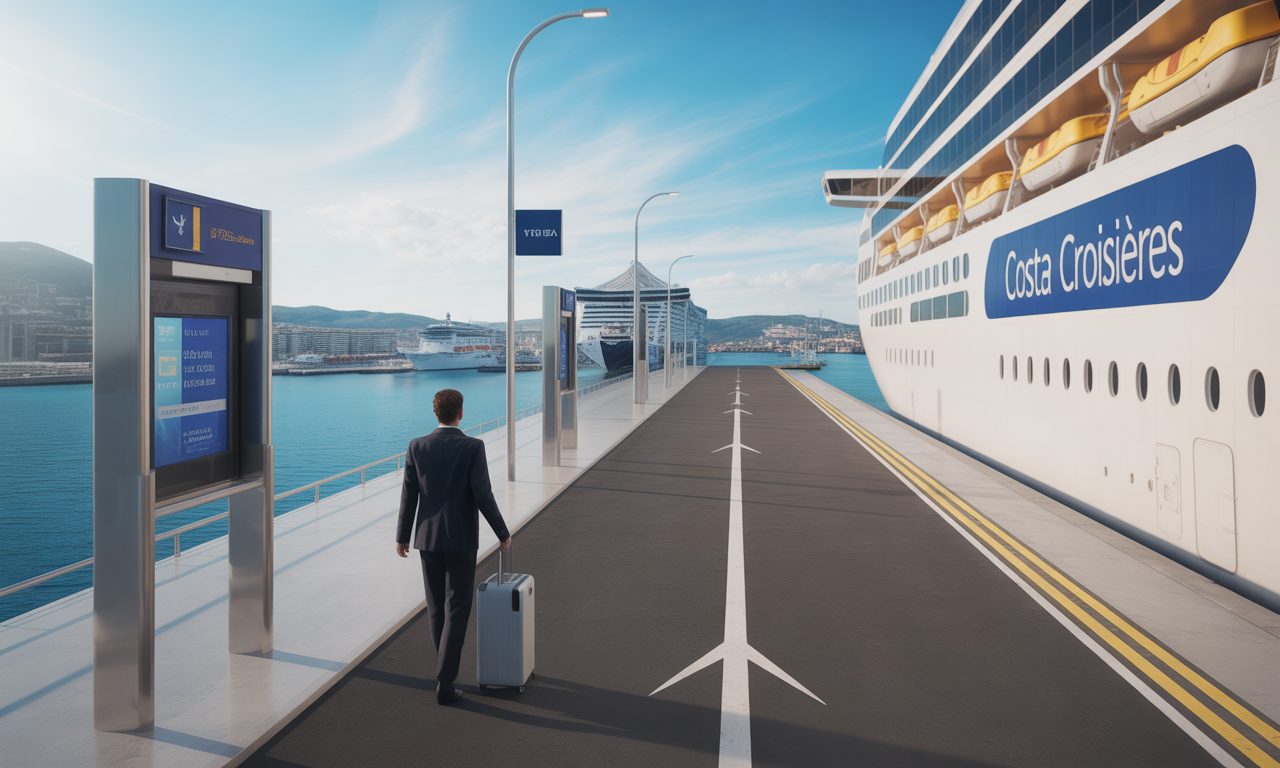 profitez du service de transfert porte-à-port de costa croisières, assurant un trajet confortable et pratique jusqu'aux ports d'embarquement de votre croisière.