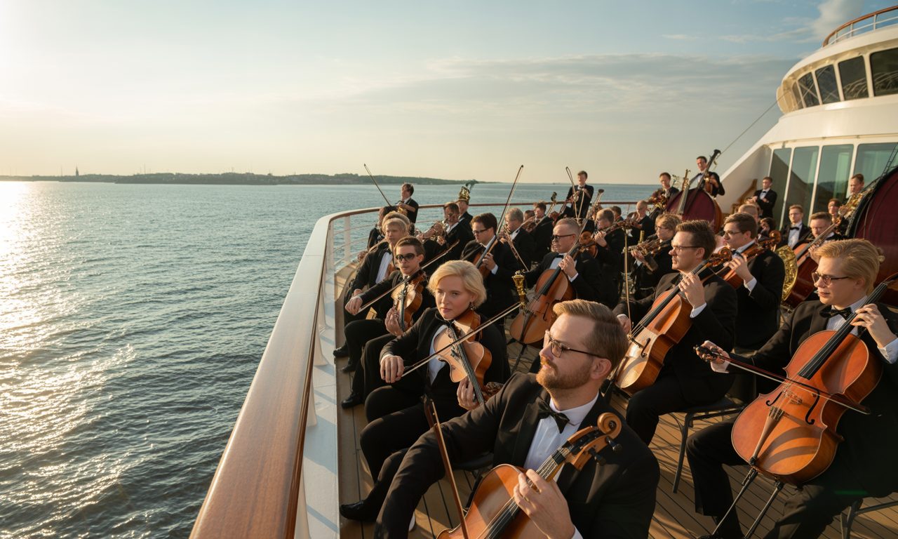 embarquez pour une croisière musicale inoubliable sur la mer baltique avec l'orchestre philharmonique de vienne. profitez d’un voyage unique alliant paysages magnifiques et concerts d’exception.