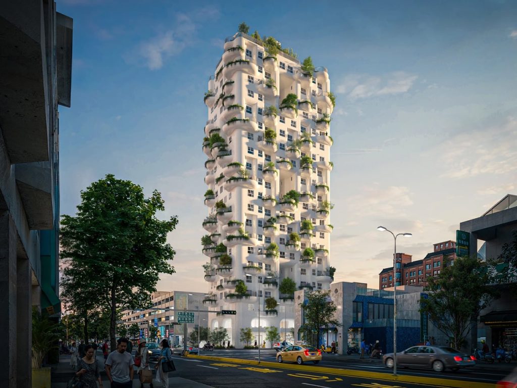 Découvrez Cette Tour de 21 Étages avec 104 Balcons Verts Inspirés de Gaudí – Une Merveille Écologique à Ne Pas Manquer !