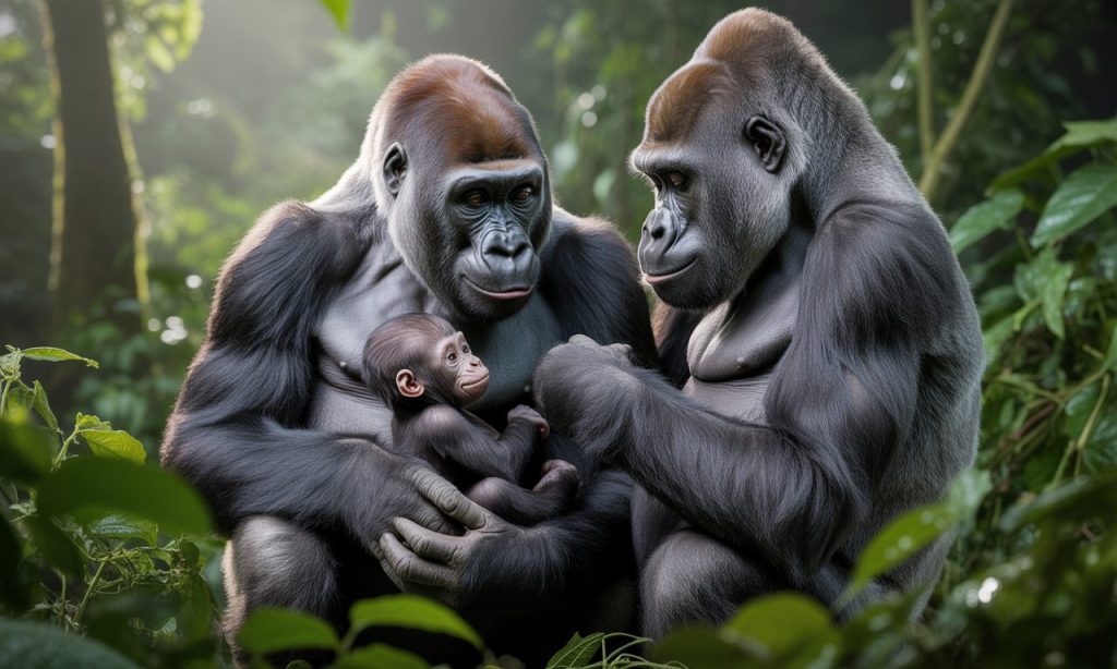 découvrez l'histoire émouvante de deux gorilles nés en captivité, réintroduits à l'état sauvage et devenus parents pour la première fois, un succès pour la conservation de l'espèce.